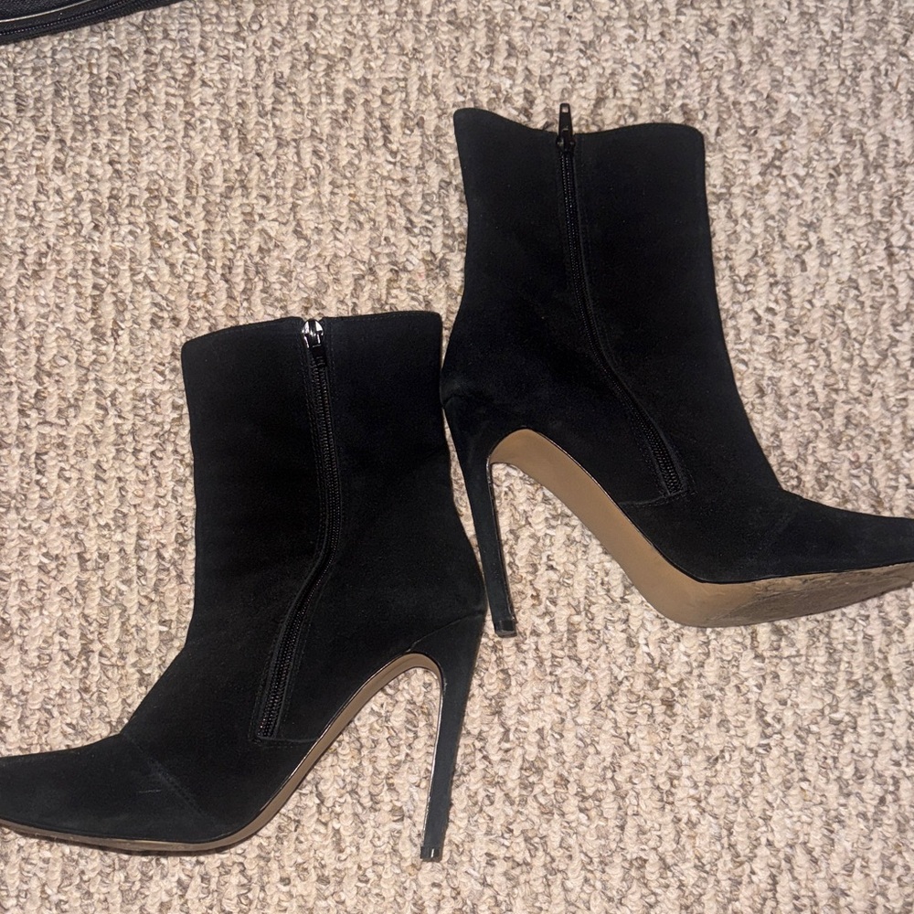 Elegant Black Stiletto Ankle Boots